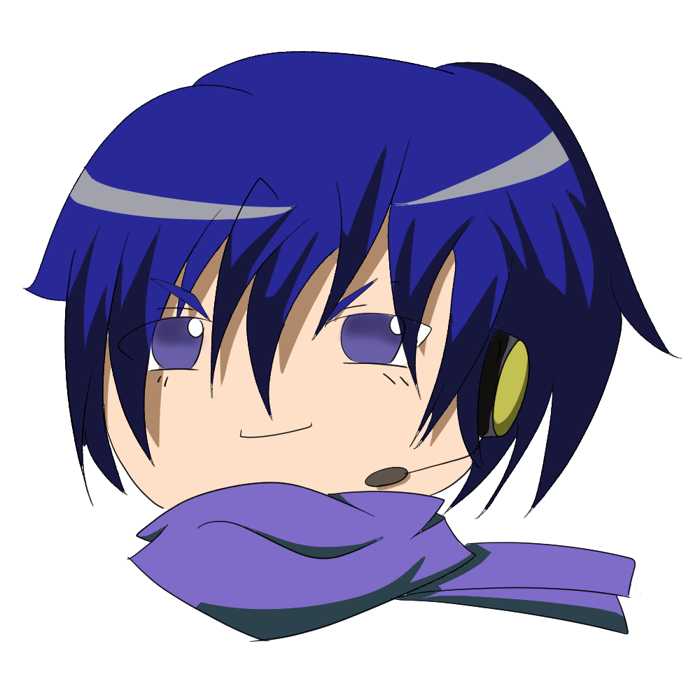 黒子風Yuki式KAITOのボーカロイド立ち絵素材